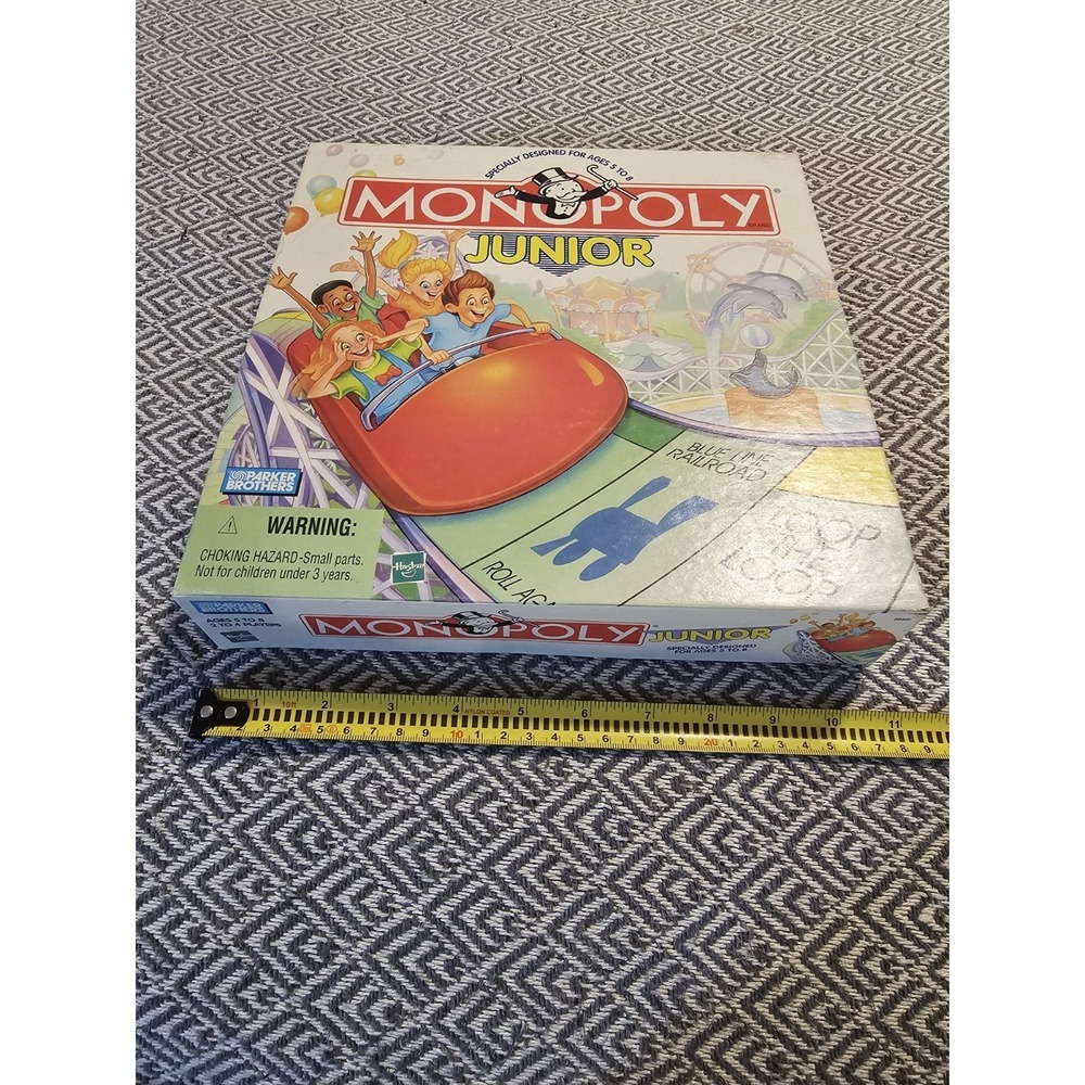 VINTAGE 1999 Monopoly Junior COMPLETE Parker Brothers 90's Kids Children's
